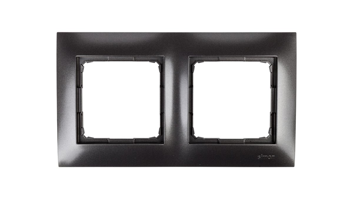 Simon KONTAKT- SIMON 54 ANTRACYT Ramka X2 DR2/48