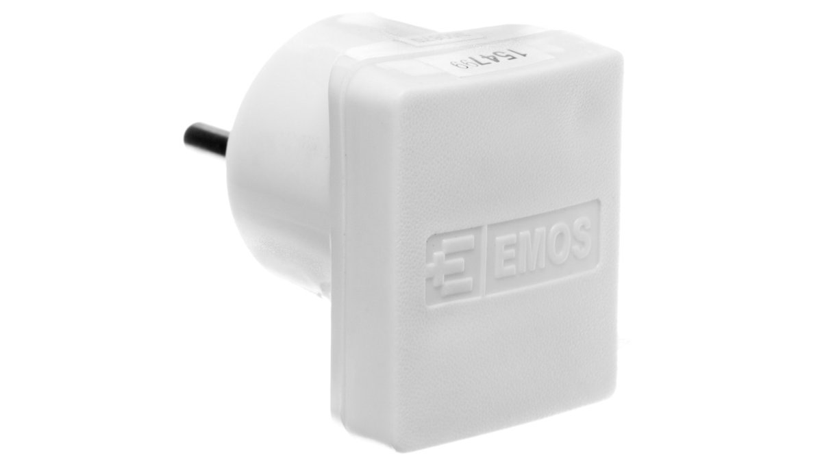 Emos Wtyczka kątowa 10/16A 250V 2P+Z biała NFP-001 P0035 P0035