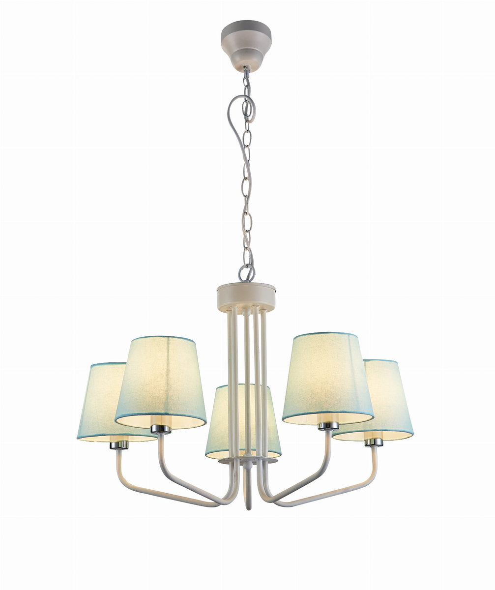 Candellux Lampa Wisząca York 5 Biały Niebieski 50205093