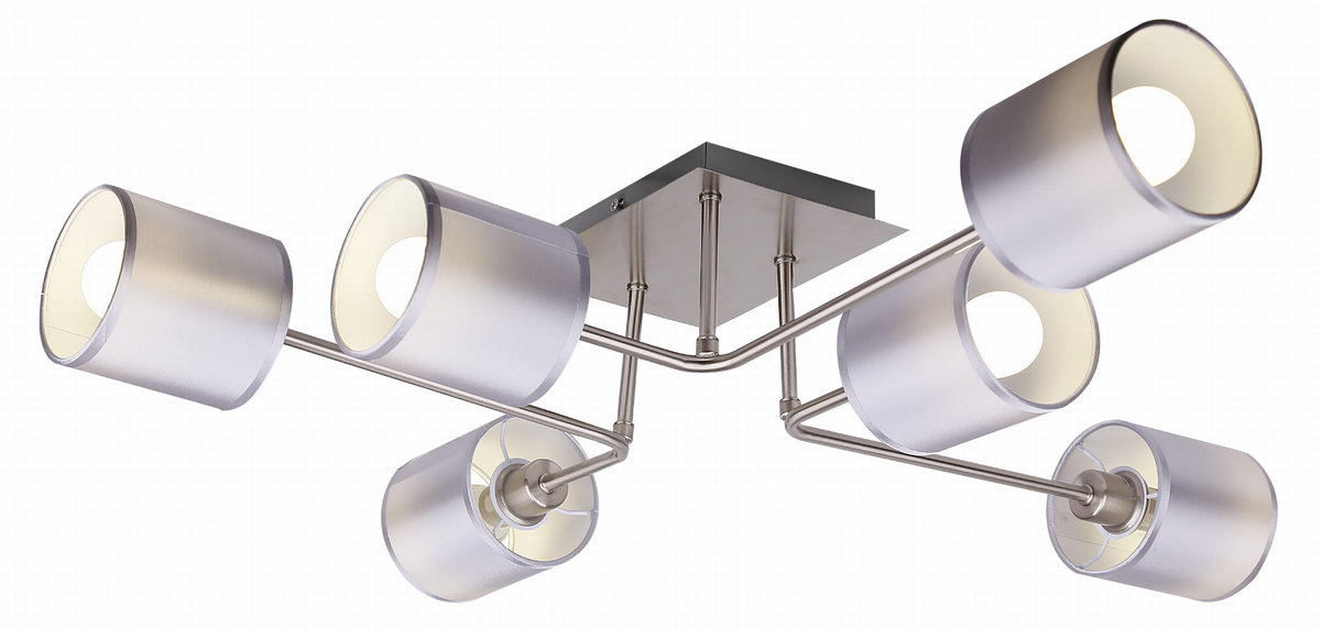 Candellux SAX LAMPA SUFITOWA 6X40W E14 SATYNA