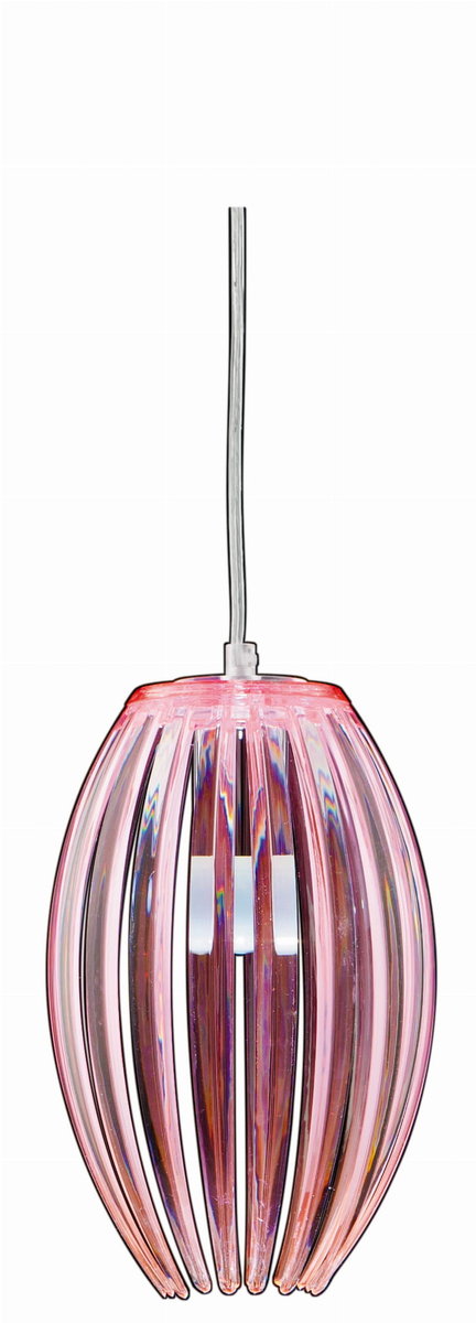 Candellux ABUKO LAMPA WISZĄCA 1X60W E27 RÓŻOWY MAŁY