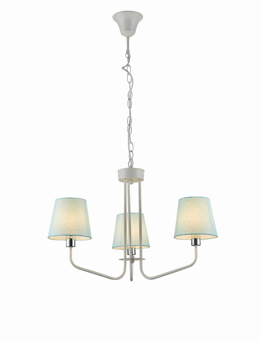 Candellux Lampa Wisząca York 3 Biały Niebieski 50203096