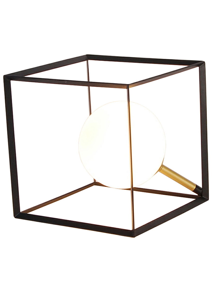 Candellux Lampa Stołowa Weert 1 Czarny Złoty 15X15X15 50501048