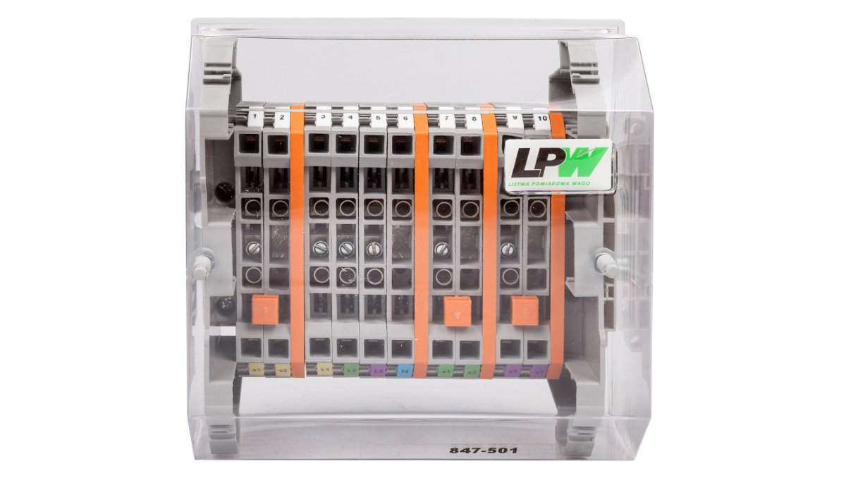 Wago Listwa pomiarowa LPW 10-torowa wersja EKO wykonanie suwakowe 847-501 847-501