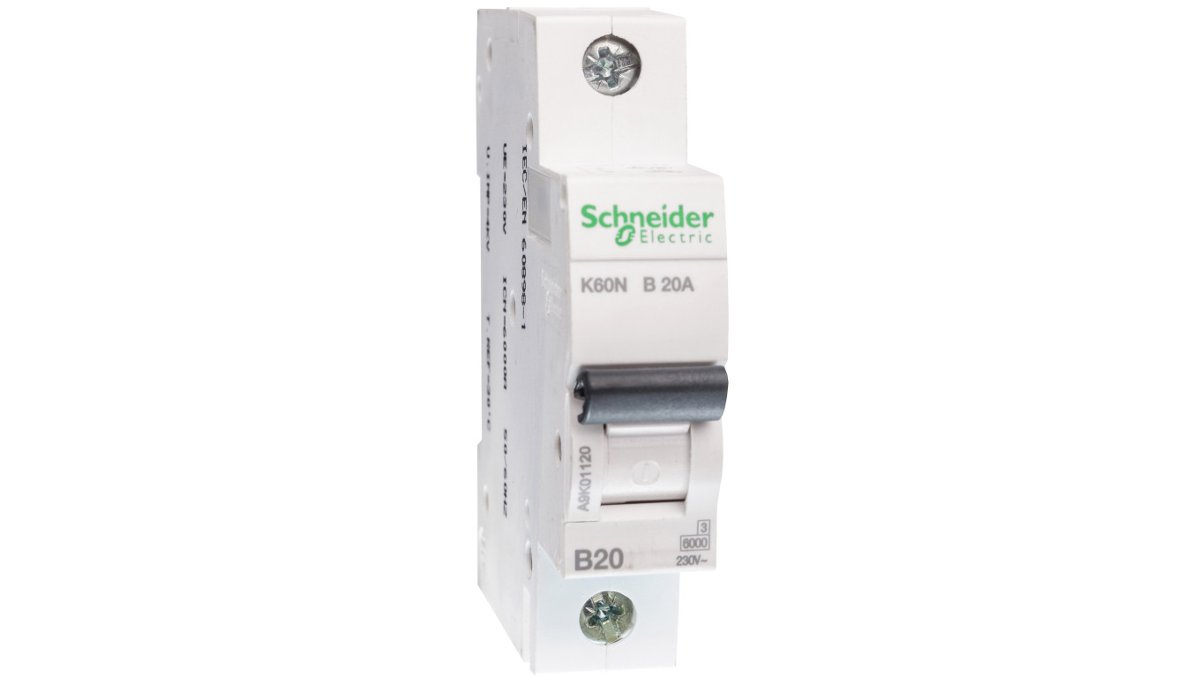 Schneider Electric Wyłącznik nadprądowy K60N 1P 20A B A9K01120