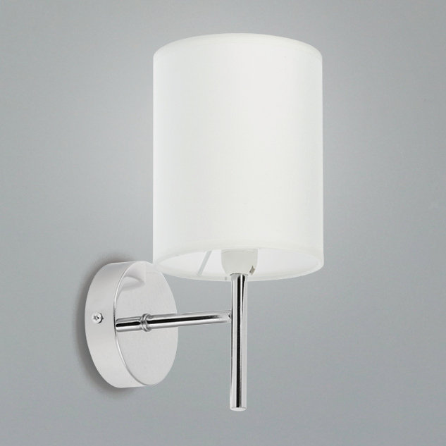 Candellux Kinkiet LAMPA ścienna YAN 21-45249 OPRAWA abażurowa biała