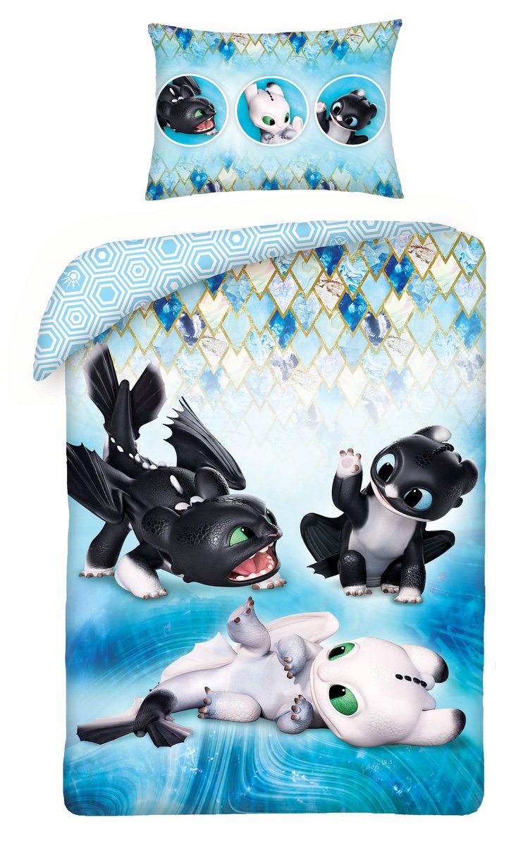 HX Pościel Dziecięca 100x135+40x60 Dragon HTTD-6400SBL-BABY 13940