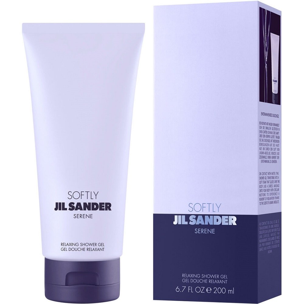 Jil Sander Softly Serene relaksujący żel pod prysznic Relaksujący żel pod prysznic dla kobiet 200 ml