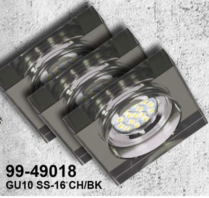 Candellux Zestaw oczek LED SS-16 kwadrat czarny ZESTAW OCZEK LED SS17
