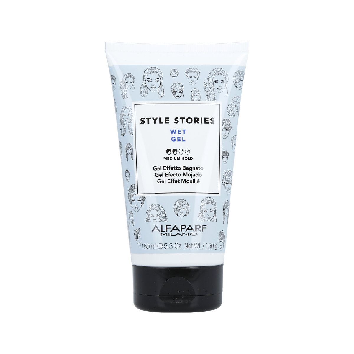 Alfaparf Milano Milano Style Stories The Range Gel żel do włosów dający efekt mokrych włosów medium Wet Gel 150 ml