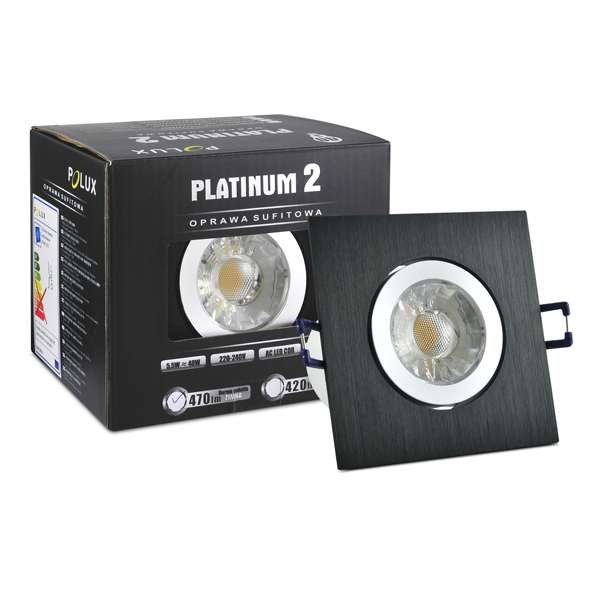 Фото - Інші електротовари Polux LAMPA sufitowa STAR 301819  aluminiowa OPRAWA LED 5,5W biała zimna IP 