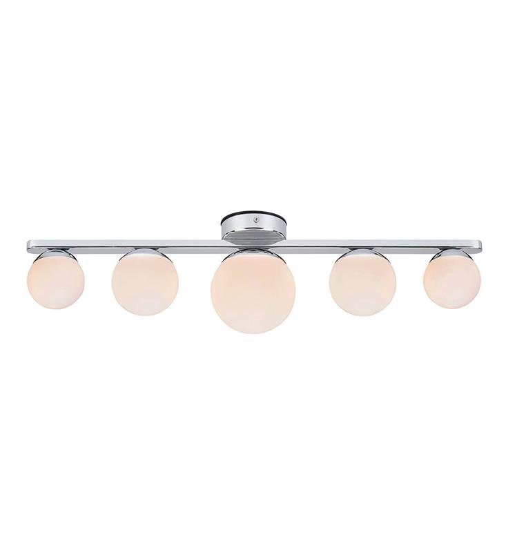 Markslojd plafon łazienkowy Puro 5L 5xG9 chrom/opal IP44 108066