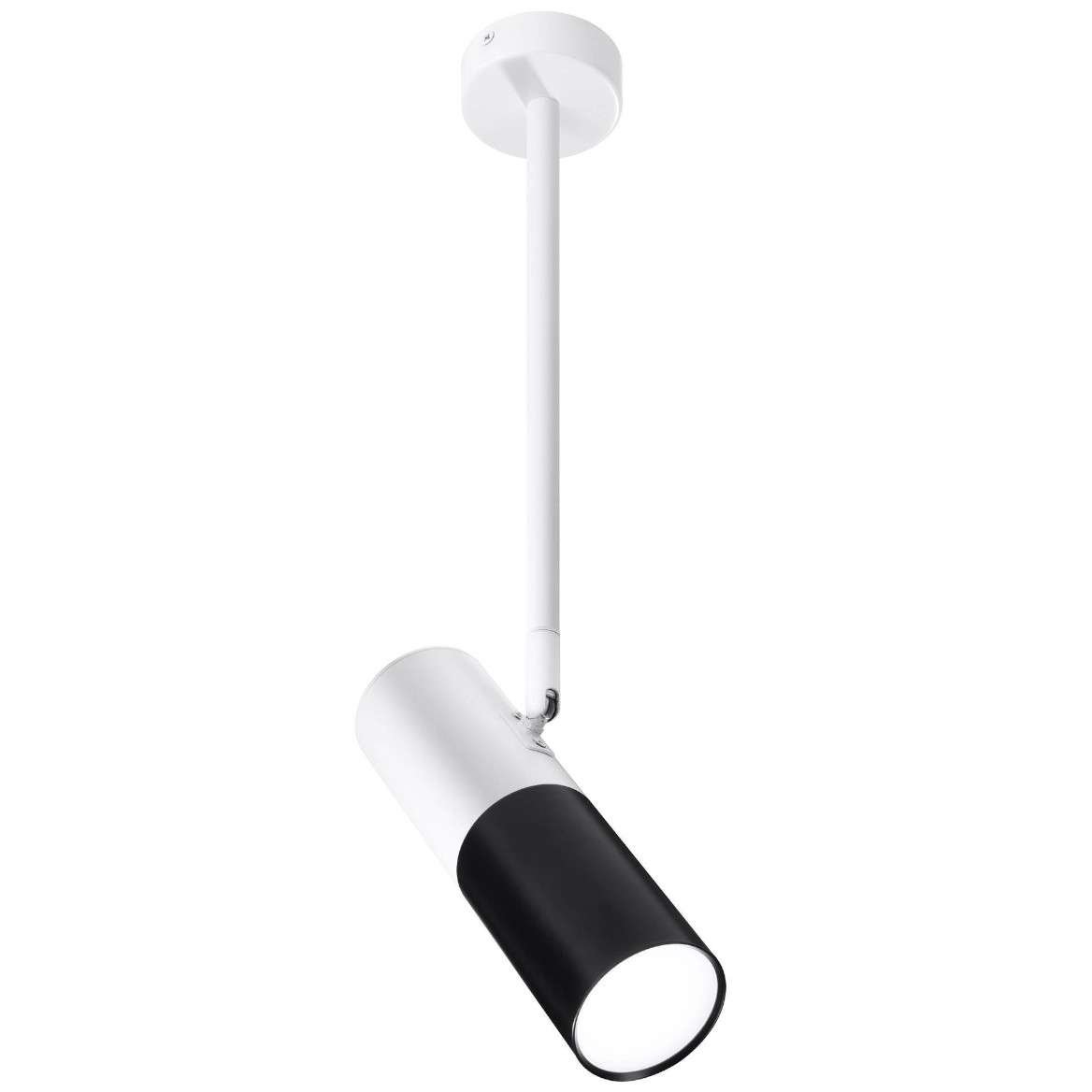 Candellux Lampa wisząca regulowana tuba biało-czarna 31-77912 31-77912