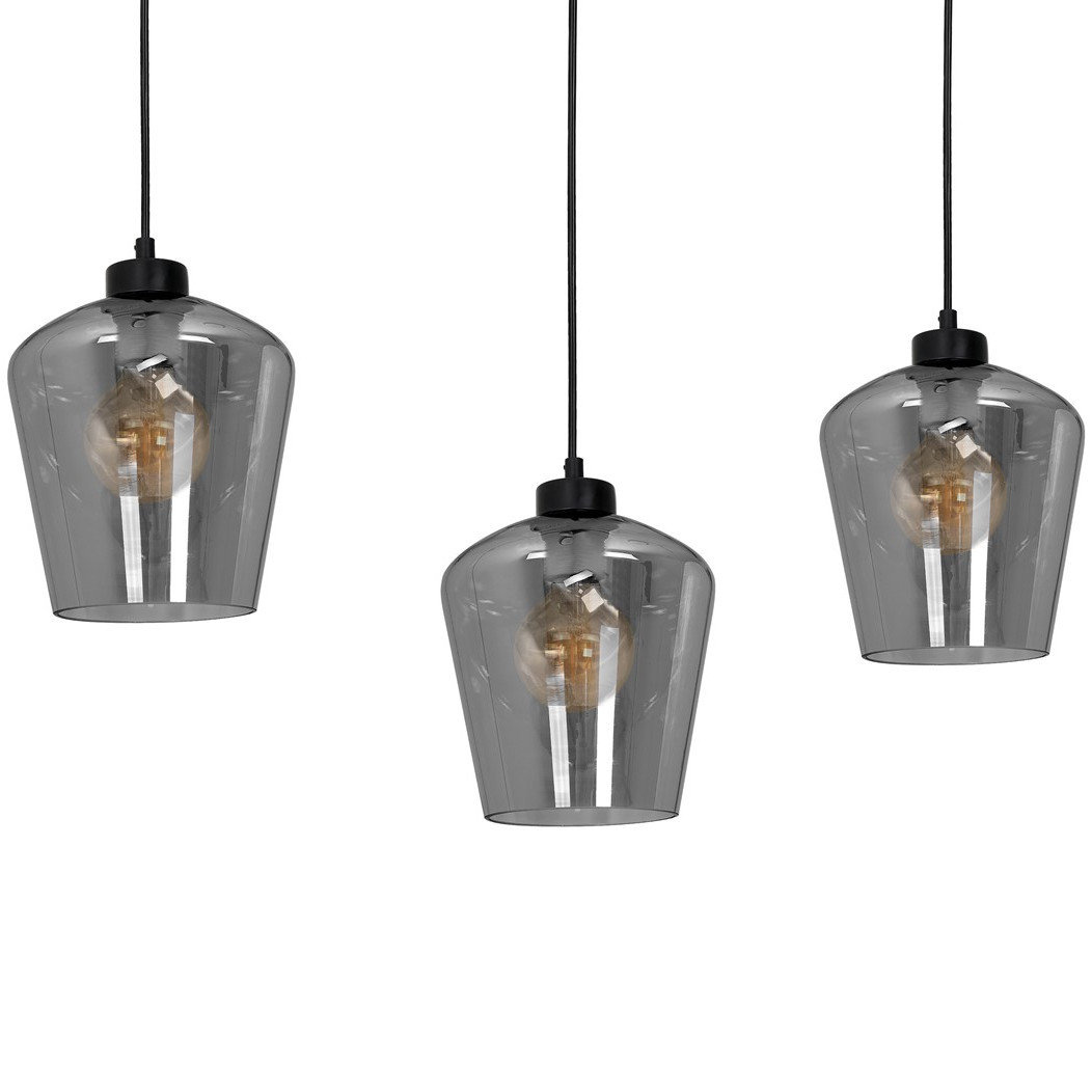 Milagro Lampa wisząca SANTIAGO SMOKED 3xE27 MLP6612