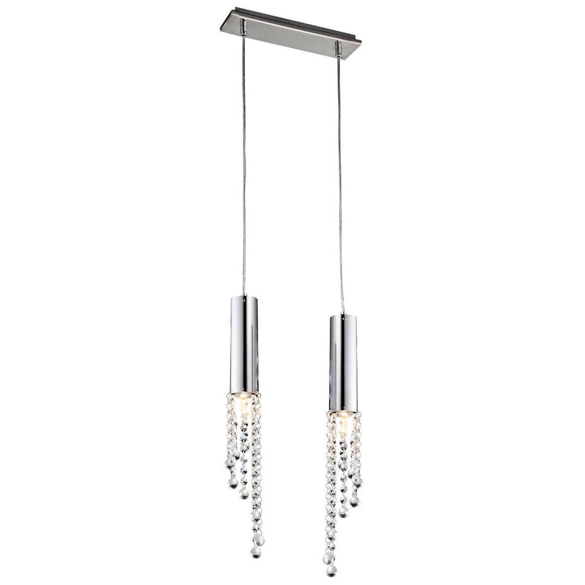 Candellux Duero Lampa Wisząca 2X3W Led Gu10 Chrom Bez Żarówki 32-25265-Z