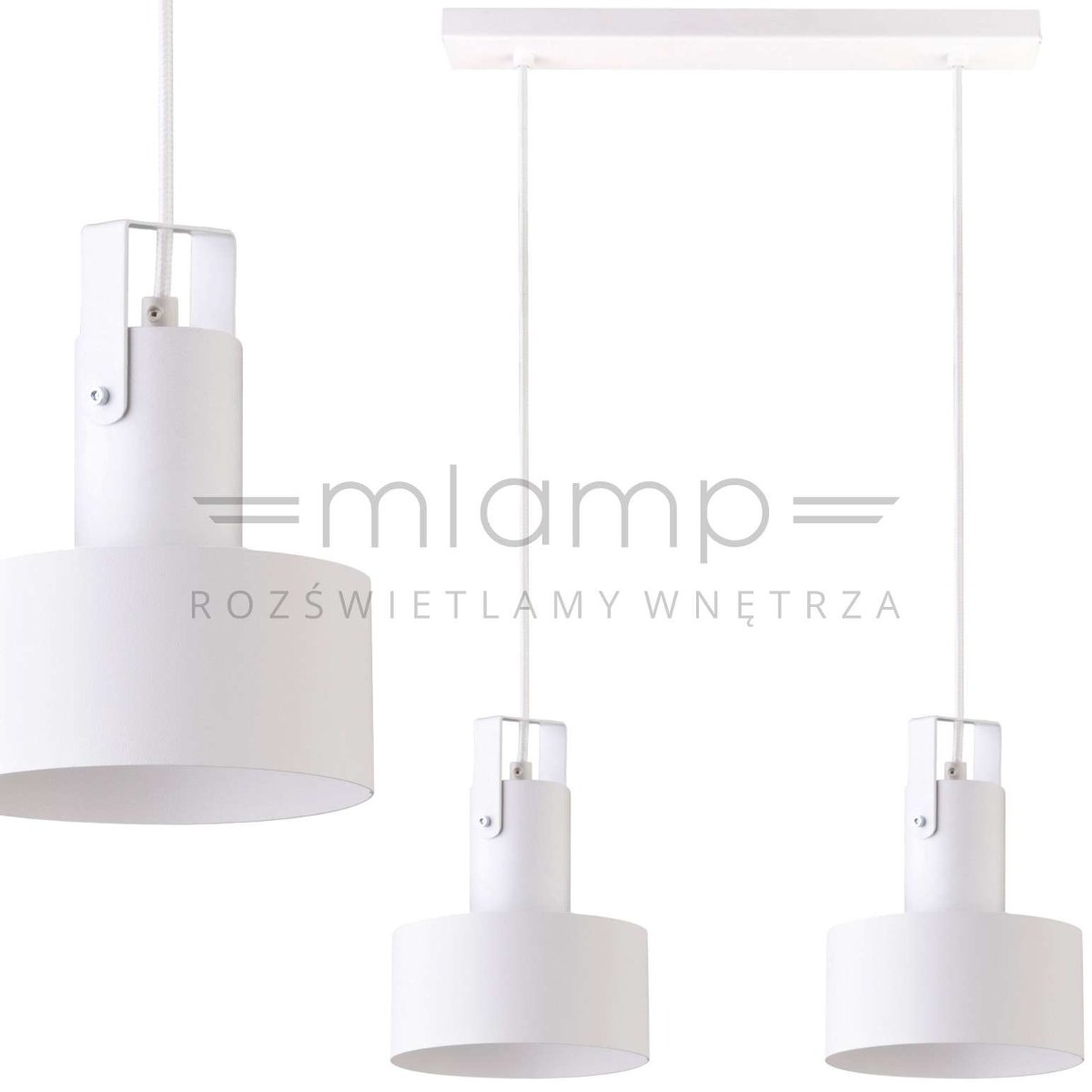 Sigma Lampa zwis RIF PLUS 2 biała nowoczesna 31199