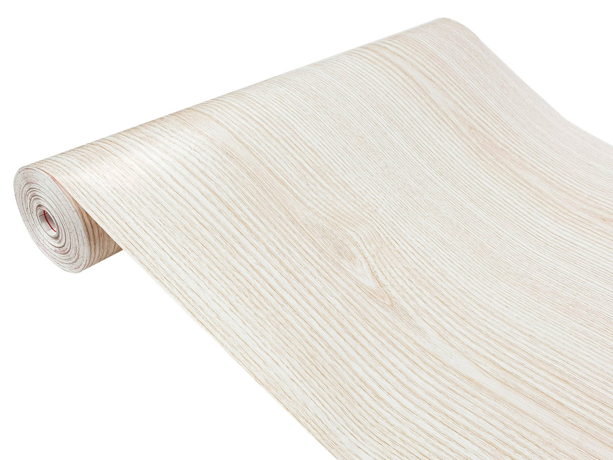 Folia klejowa drewnopodobna na metry samoprzylepna okleina meblowa imitacja drewna 100x90 cm Jesion Biały