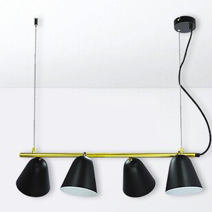 Rabalux Alder Czarna 4xE14 Lampa wisząca 5377 5377