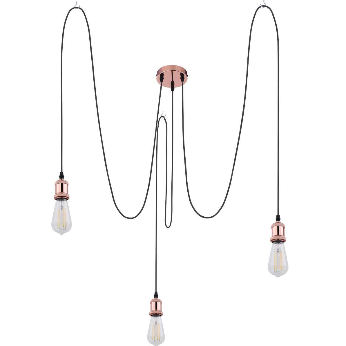 Globo Lighting OLIVER Lampa Wisząca Miedź 3-punktowe Obszar wewnętrzny OLIVER A32-3