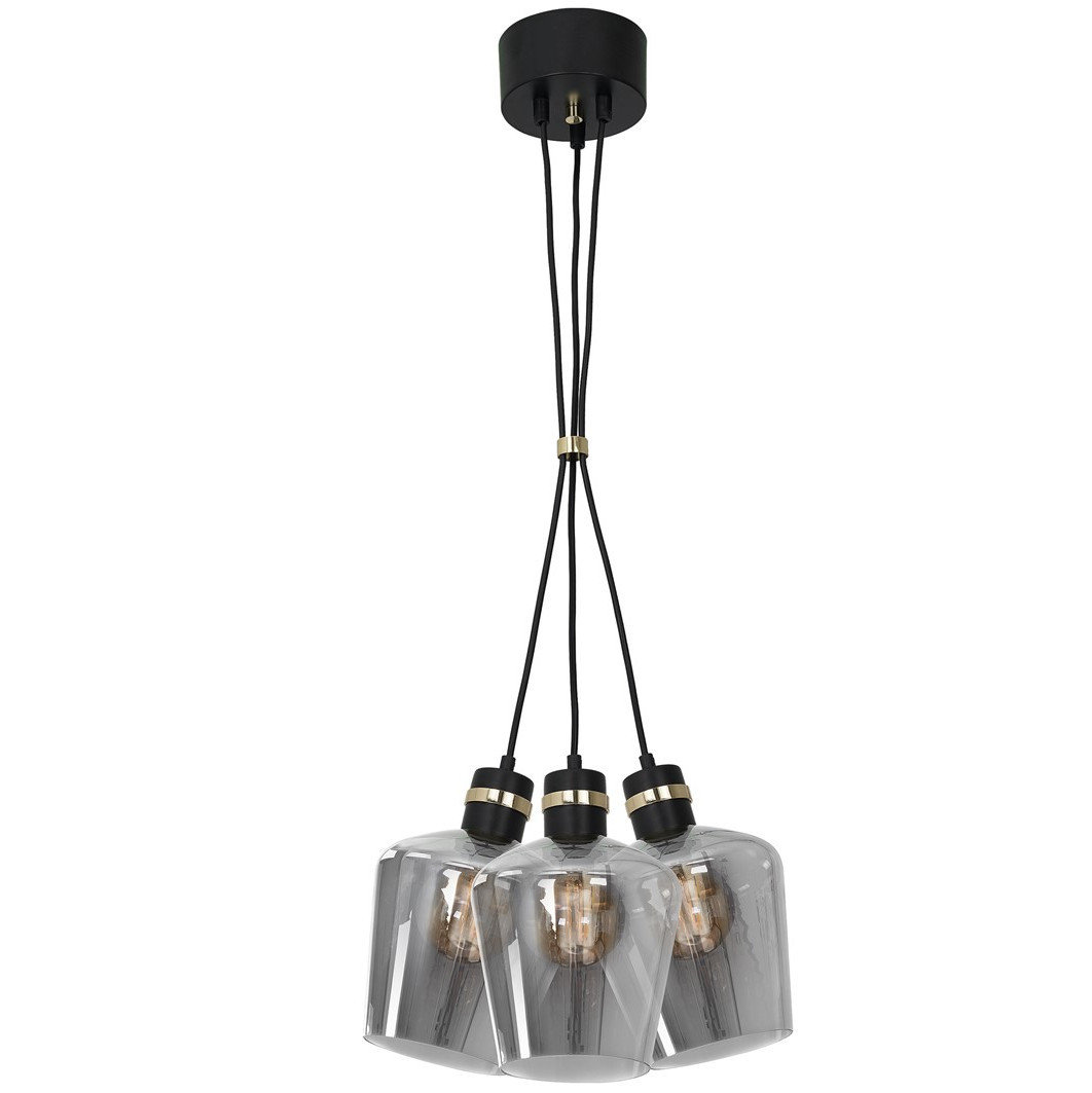 Milagro Lampa wisząca RICHMOND BLACK GOLD 3xE27 Supeł MLP65400