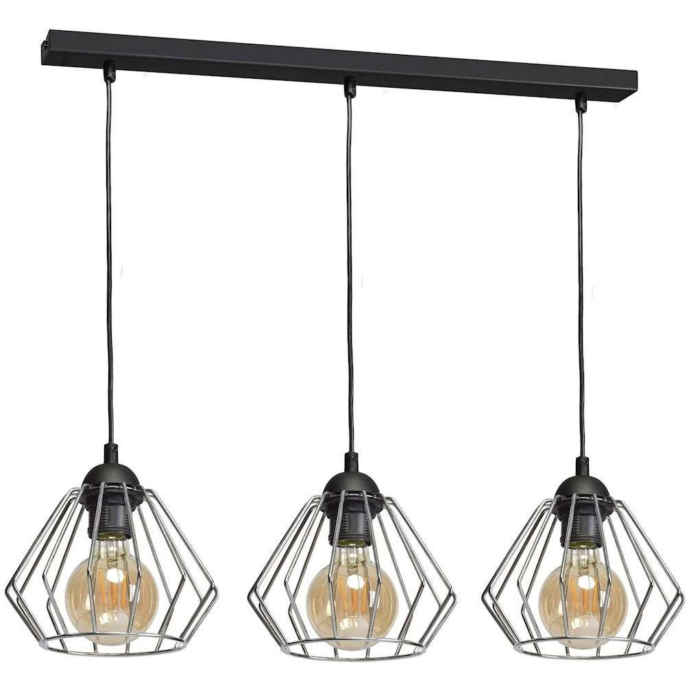 Milagro Lampa wisząca NORMAN BLACK 3xE27 MLP6264