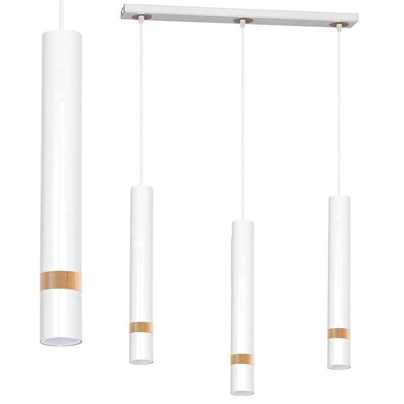 Milagro Lampa wisząca JOKER WHITE/WOOD 3xGU10 MLP6302