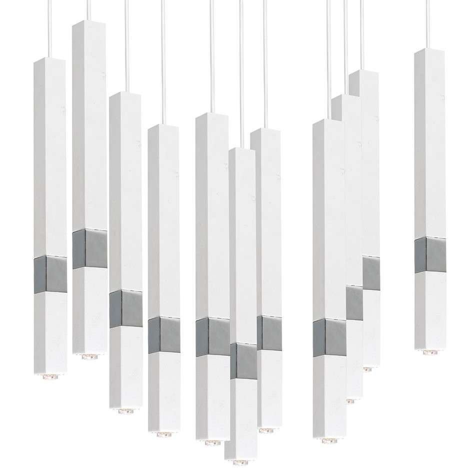 Milagro LAMPA wisząca CASTRO MLP6562 kaskada OPRAWA metalowa ZWIS industrialny tuby białe MLP6562