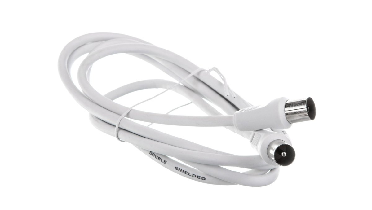 Kabel TecLine Aerial Coaxial Cable white 1,5 m 39900402