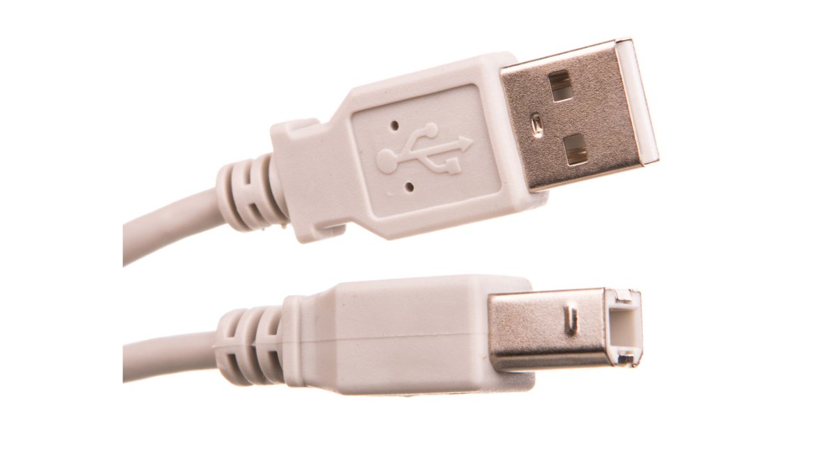 NoName Kabel USB USB-B 3m Szary 68713