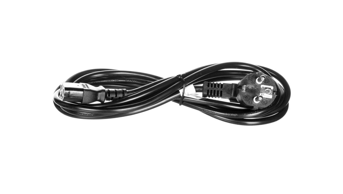Goobay Kabel zasilający Przewód zasilający Schuko type F CEE 7/7 IEC C13 3m czarny 95142 95142