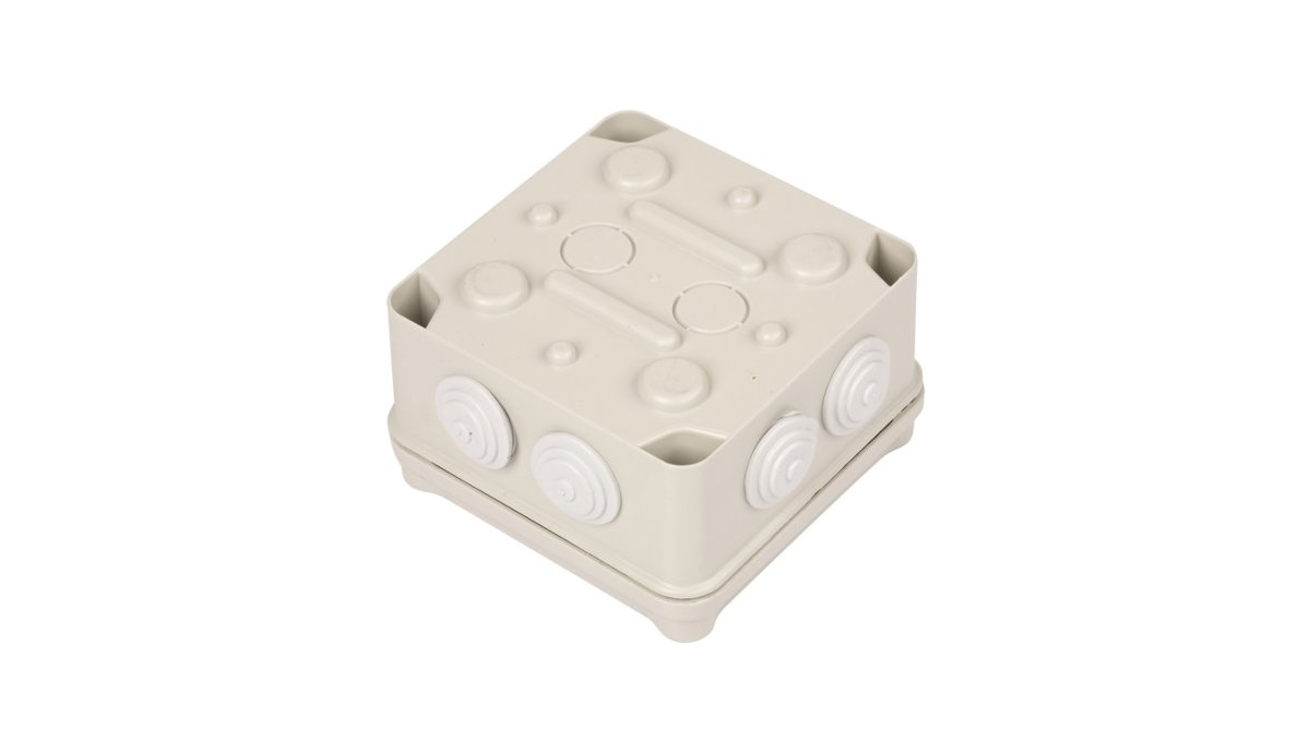IDE Light Puszka instalacyjna LIGHT IP55 skręcana 111x111x68 7 dławnic EV-111
