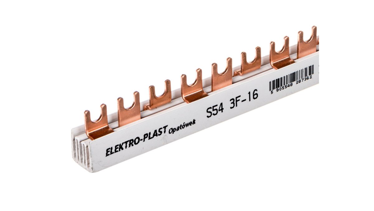 Elektro-Plast OPATÓWEK Szyna łączeniowa 3P 80A 16mm2 widełkowa (54mod.) 3F S-543F-16 45.316 45.316