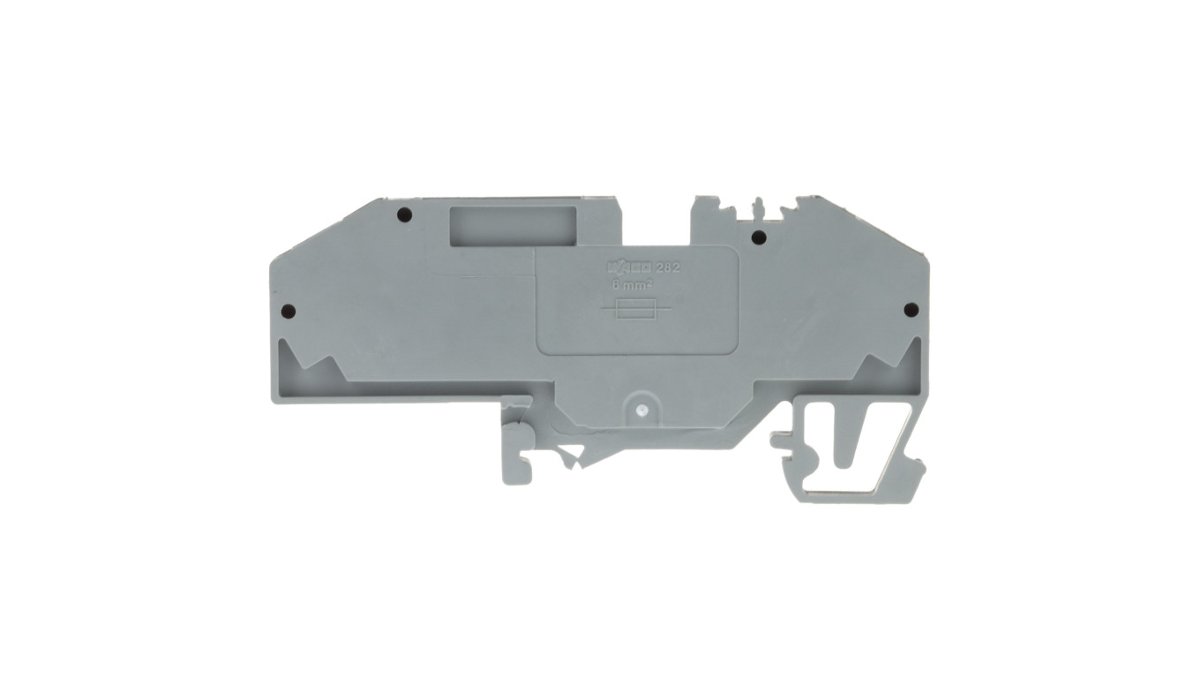Wago Złączka bezpiecznikowa 6mm2 szara 25A bezpiecznik płaski DIN 35mm 282-696 282-696