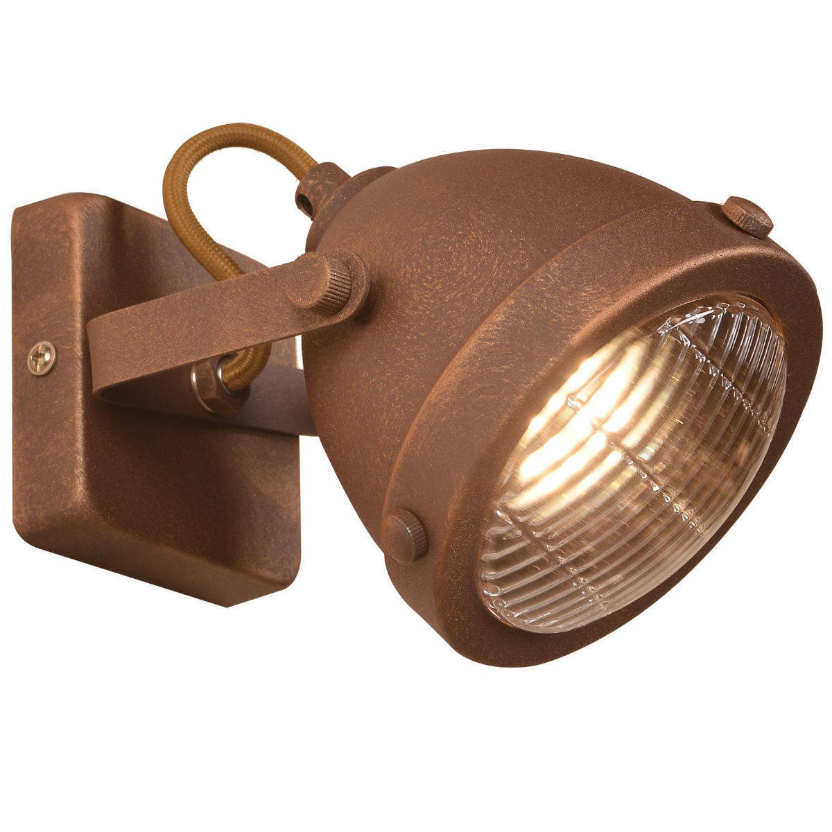 Candellux FRODO LAMPA KINKIET 1X40W GU10 RDZAWY 91-71064