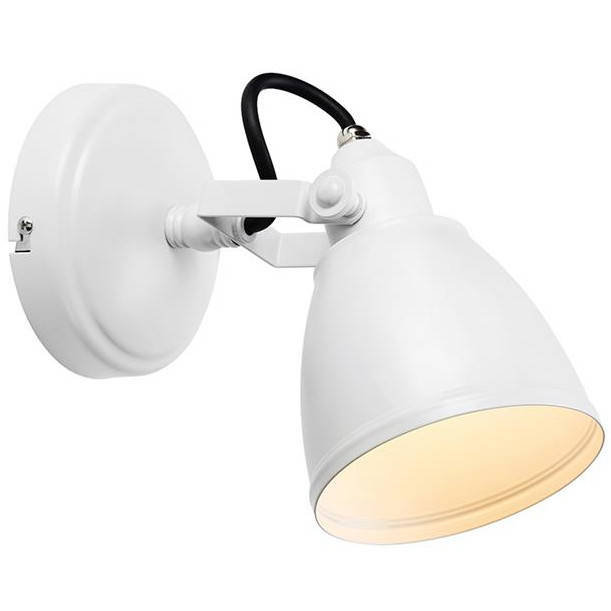 Markslojd Lampa wisząca FJÄLLBACKA Wall 1L White IP444 108084 biała nowoczesna oprawa wisząca 108084