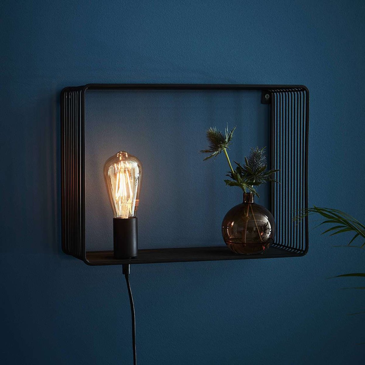 Markslojd Shelf 107814 Kinkiet oprawa ścienna 1x60W E27 czarny