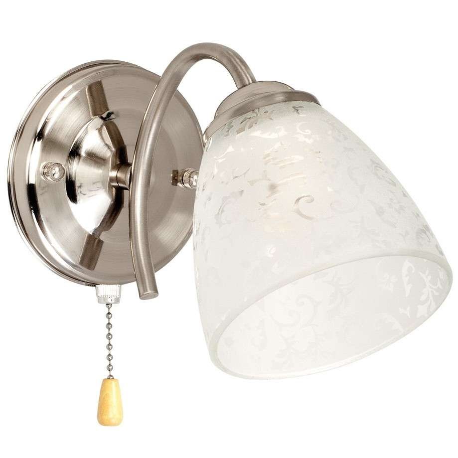 Zdjęcia - Żyrandol / lampa LAMPA ścienna VEN K-N 0859/1 szklana OPRAWA kinkiet wzorki satyna