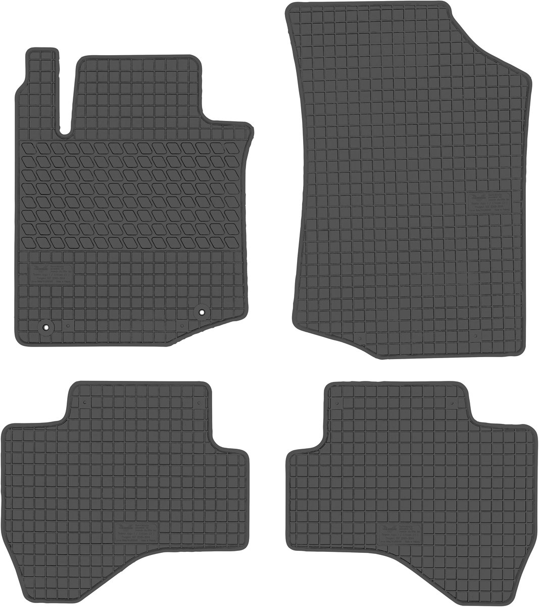 Dywaniki samochodowe MAX-DYWANIK, Toyota Aygo I 2005-2014 / Citroen C1 I 2005-2014 805109 - Stop. Zamontowane Cp Kierowca