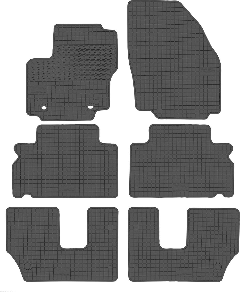 Dywaniki samochodowe MAX-DYWANIK, Ford S MaX 7Os 2006-2010 / Ford GalaXy II 7Os 2006-2010 801259 Owalne Kierowca