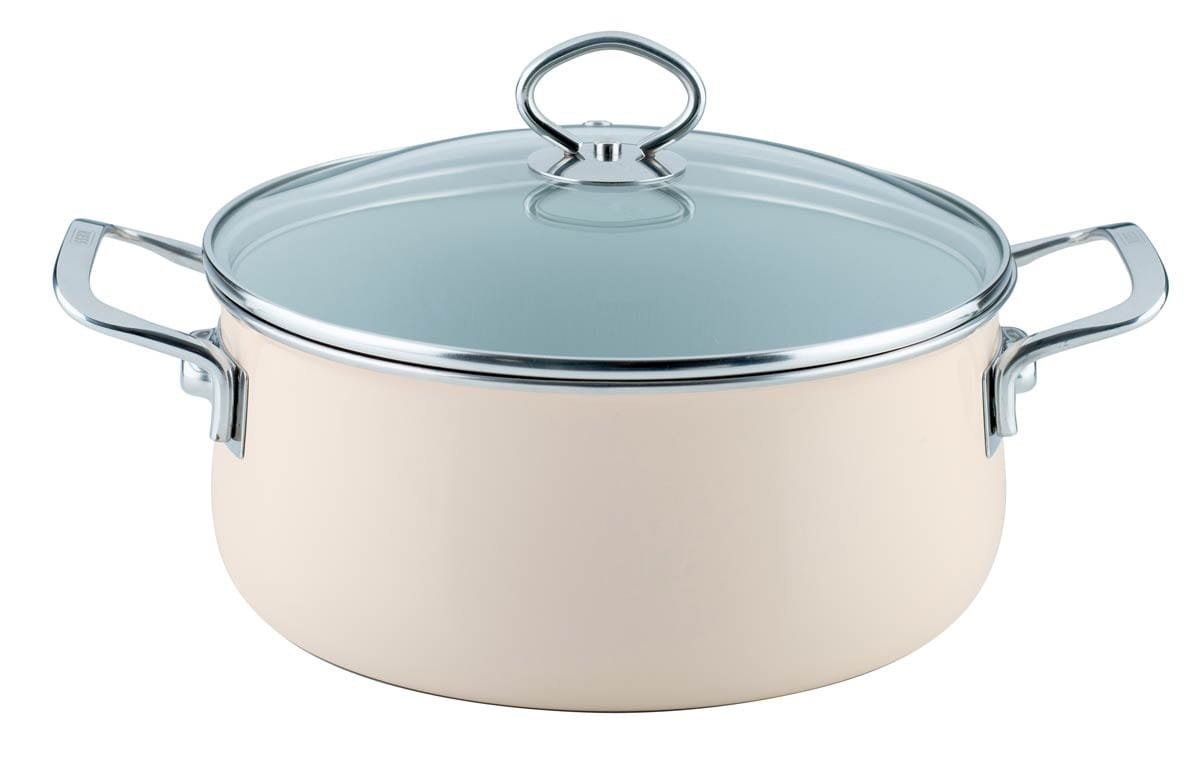 Riess Garnek ceramiczny 4l kremowy Avorio seria Premium