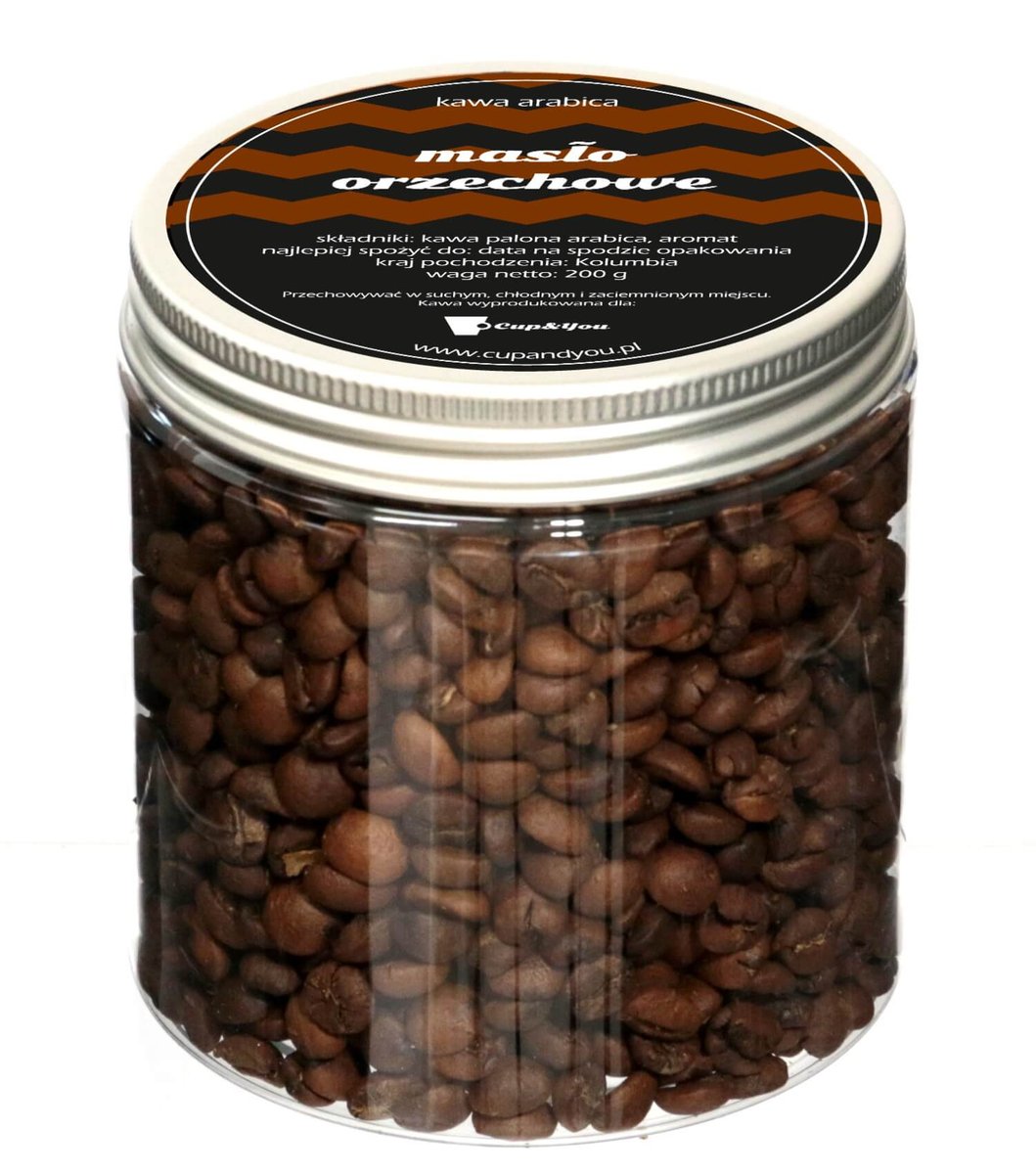 Kawa Arabica ziarnista o smaku masła orzechowego 200g