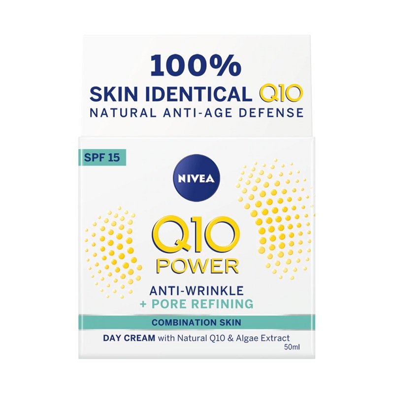 Nivea Q10 Power Anti-Wrinkle + Firming SPF15 krem do twarzy na dzień 50 ml dla kobiet