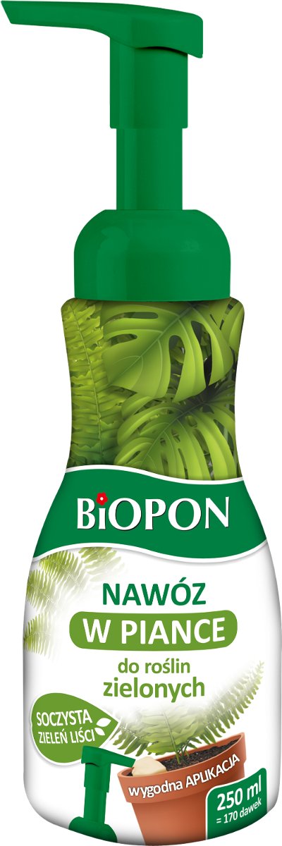 Biopon nawóz pianka Rośliny zielone 250ml