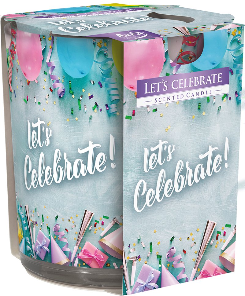 Bispol Świeca zapachowa w szkle SN72S-49, LET'S CELEBRATE, 1 szt 5906927037868