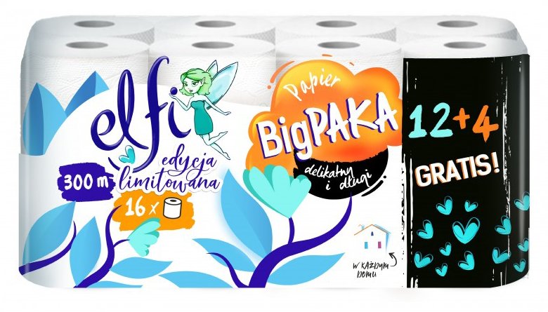 Elfi Bigpaka papier toaletowy celuloza 2 warstwy