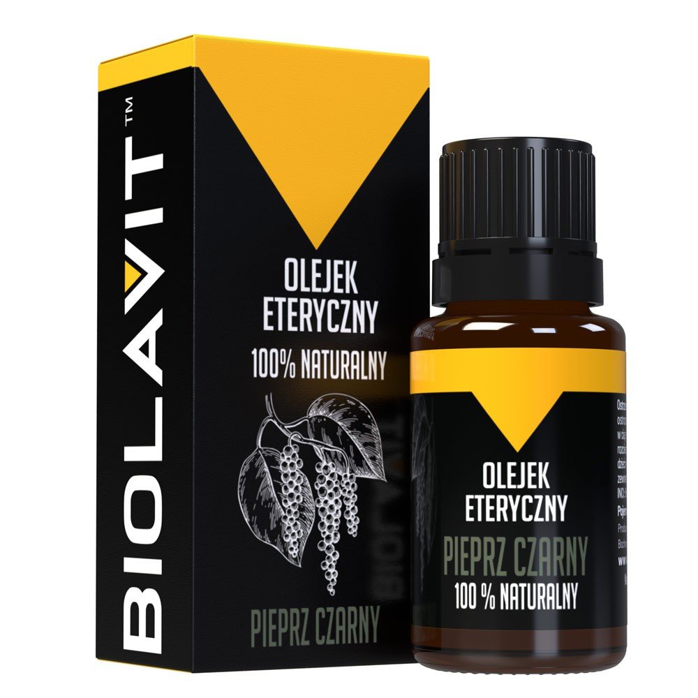 Biolavit Biolavit Biolavit Olejek eteryczny pieprz czarny 10 ml OET-PIE-10