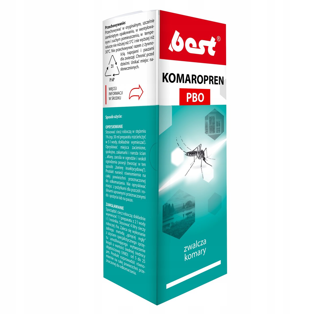 Best-Pest Oprysk na komary i kleszcze do ogrodu Komaropren PBO 50ml.