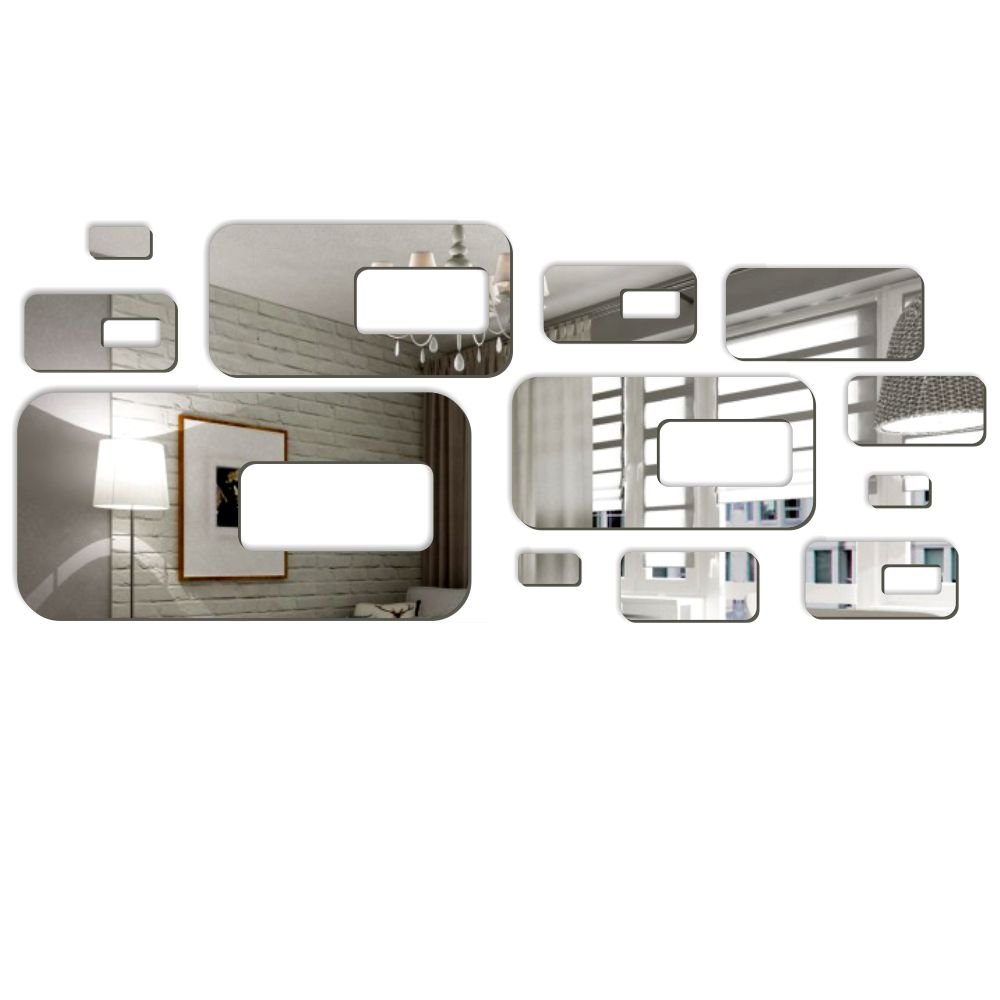 Dekoracyjne lustro akrylowe Prostokąty