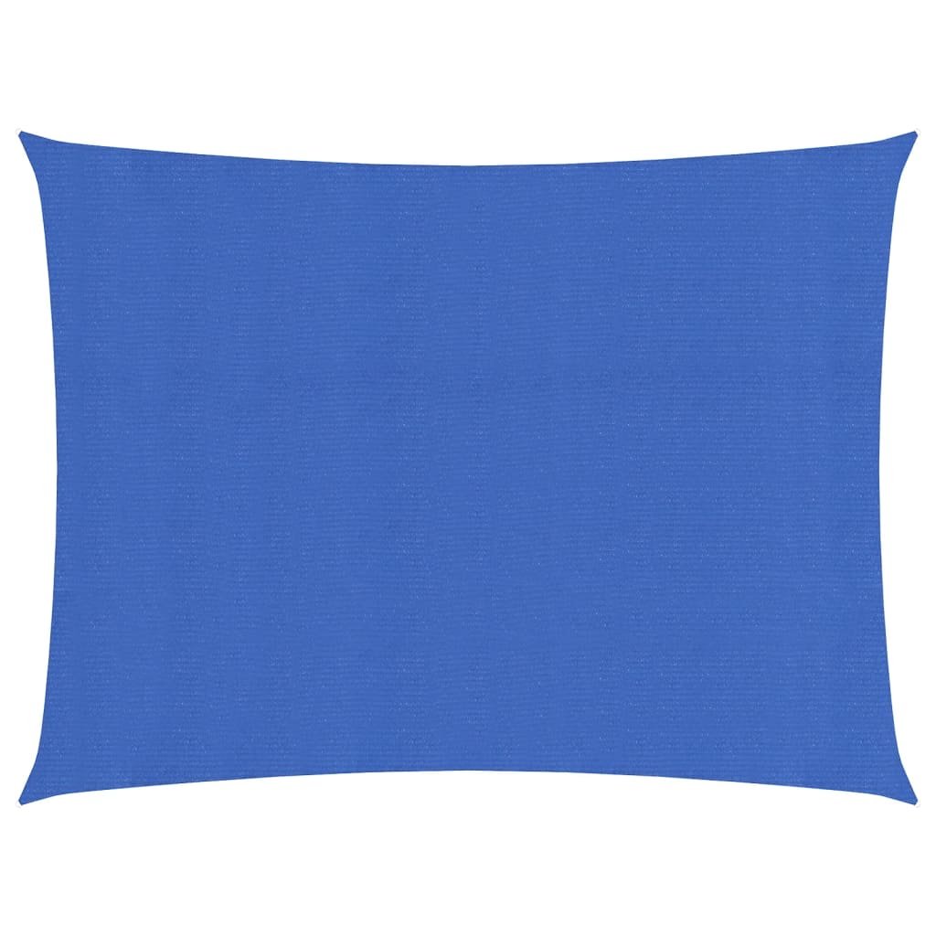 vidaXL Żagiel przeciwsłoneczny, 160 g/m, niebieski, 2,5x3 m, HDPE vidaXL