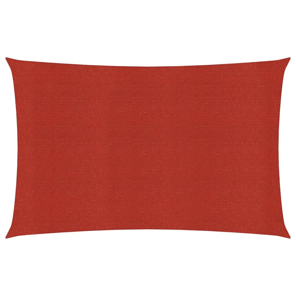 vidaXL Żagiel przeciwsłoneczny, 160 g/m, czerwony, 2,5x3,5 m, HDPE 311618